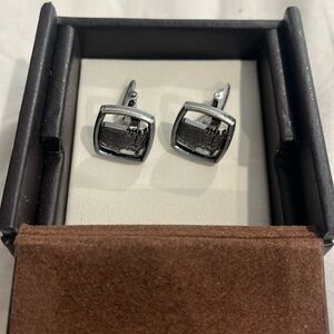 Men’s Masters Logo Silver Cuffs